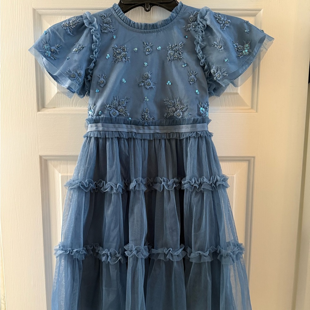 Blue tulle and sequin dress from Ivy City Co.